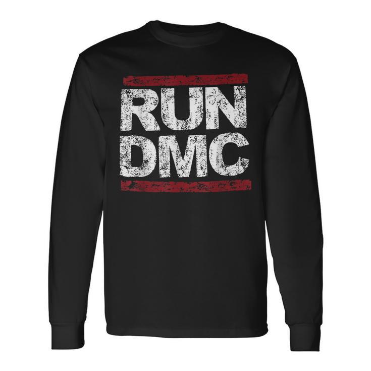 Run Dmc Grunge Logo Langarmshirts Geschenkideen