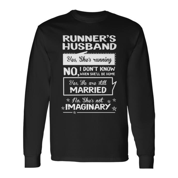 Runner's Husband Running Long Sleeve T-Shirt