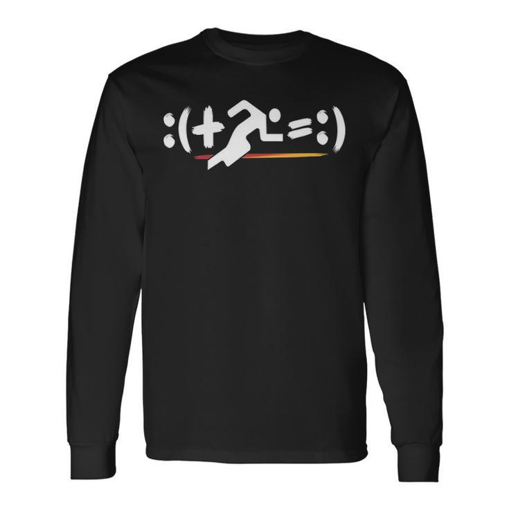 Running Math Equation With Math Symbols For Runners Long Sleeve T-Shirt