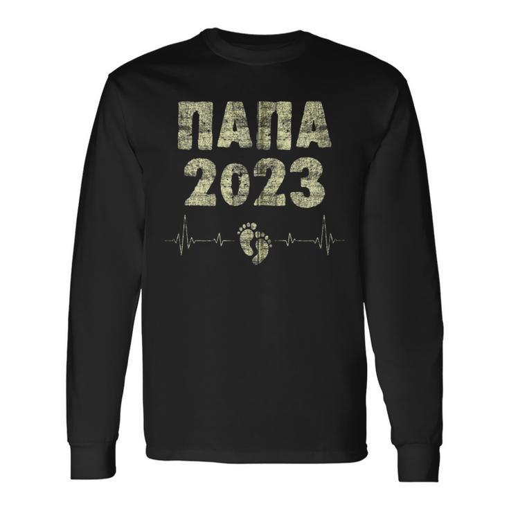 Russisch Frischgebackener Papa 2023 Papa 2023 Kapuzenjacke Langarmshirts Geschenkideen