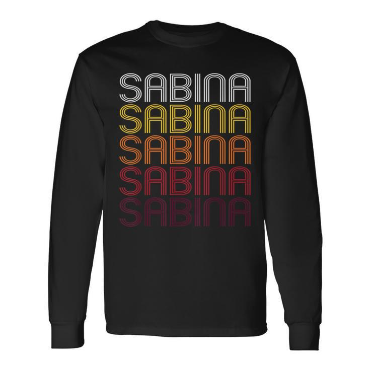 Sabina Oh Vintage Style Ohio Long Sleeve T-Shirt