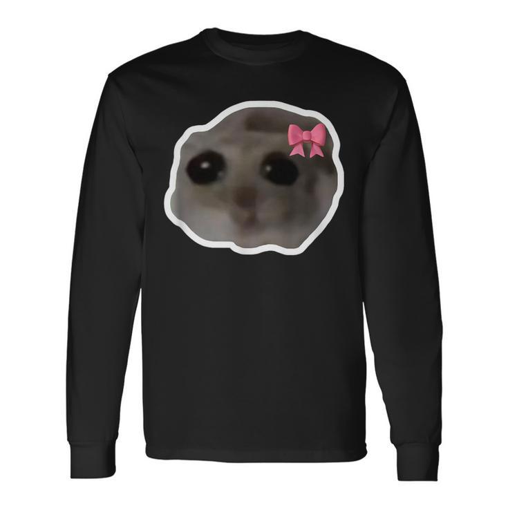 Sad Hamster Meme Sad Hamster Langarmshirts Geschenkideen