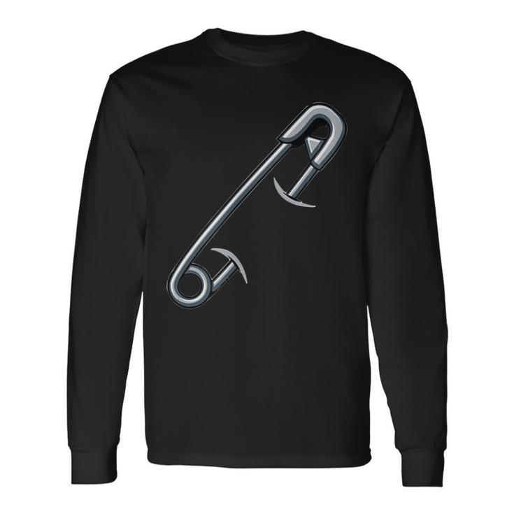 Safety Pin Anti-Hate Liberal Anti-Trump Solidarity Long Sleeve T-Shirt