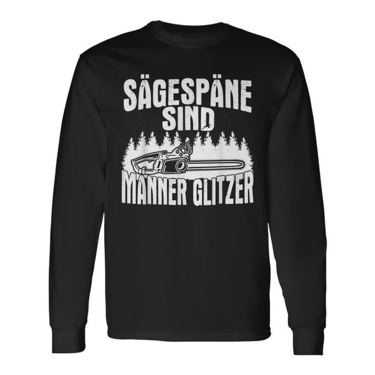 Sägespäne Sind Männer Glitter Chainsaws Langarmshirts Geschenkideen