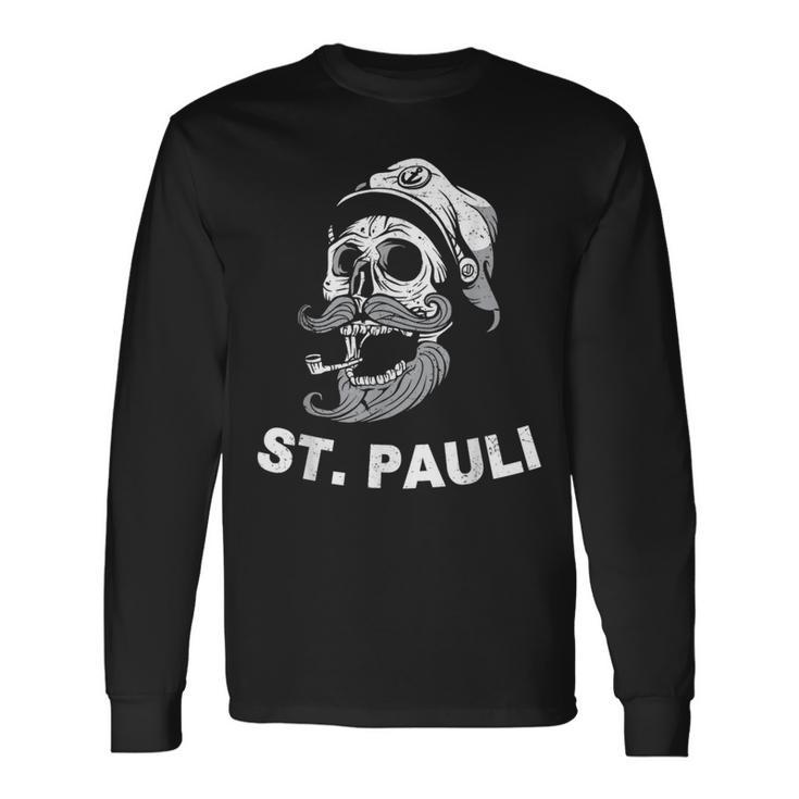 Saint Pauli Sailor Sailor Skull Hamburg Langarmshirts Geschenkideen