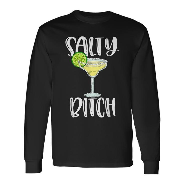 Salty Bitch Beach Word Play Summer Vacation Vacay Long Sleeve T-Shirt