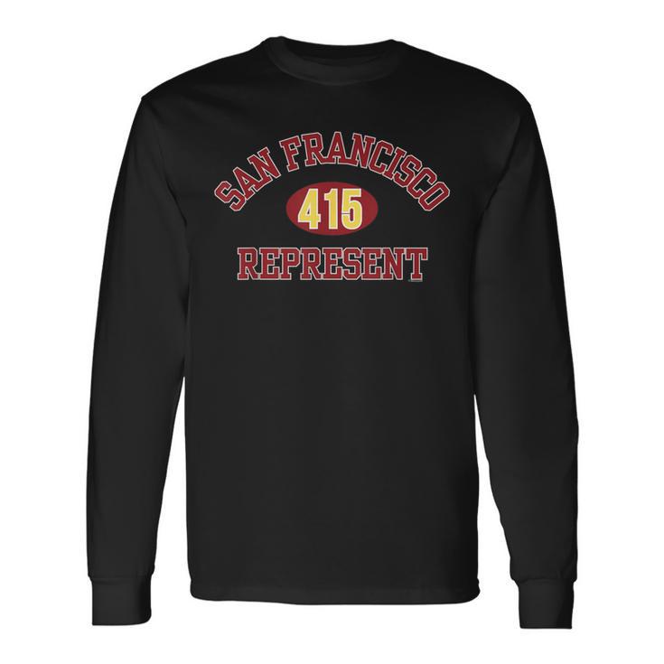 San Francisco Represent The City By The Bay 415 West Coast Long Sleeve T-Shirt