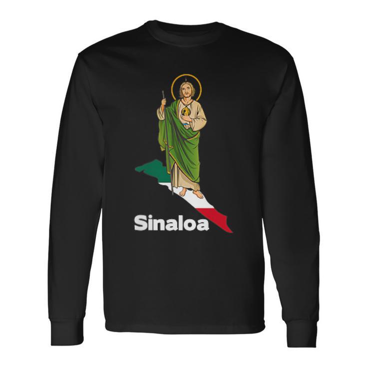 San Judas Tadeo Con Sinaloa México Long Sleeve T-Shirt