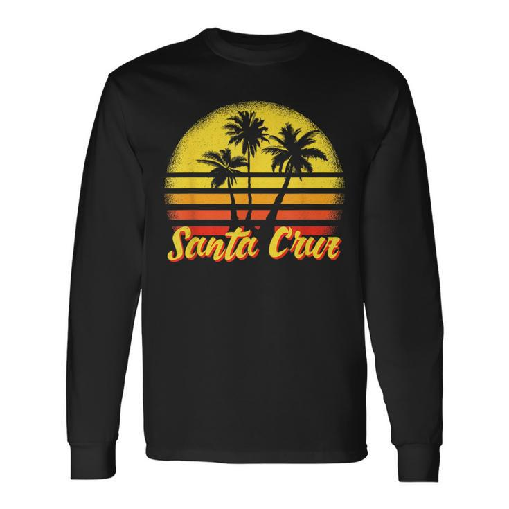 Santa Cruz Ca California 70S 80S Retro Vintage Langarmshirts Geschenkideen
