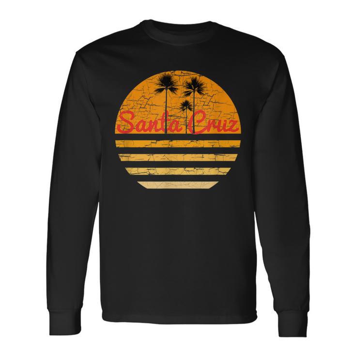 Santa Cruz Vintage Retro 70S Throwback Surf Long Sleeve T-Shirt