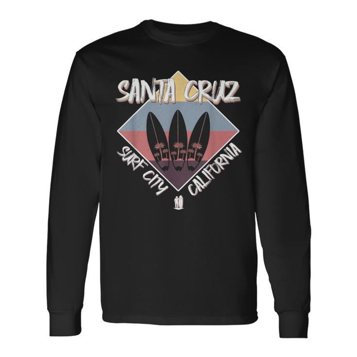 Santa Cruzintage Retro California Surf Langarmshirts Geschenkideen