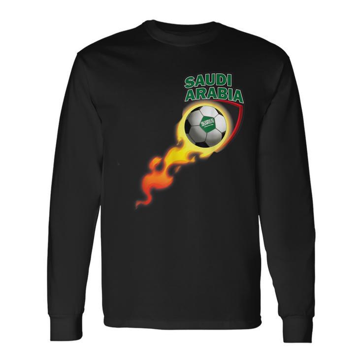 Saudi Arabia Soccer Players For Saudi Soccer Fans Long Sleeve T-Shirt