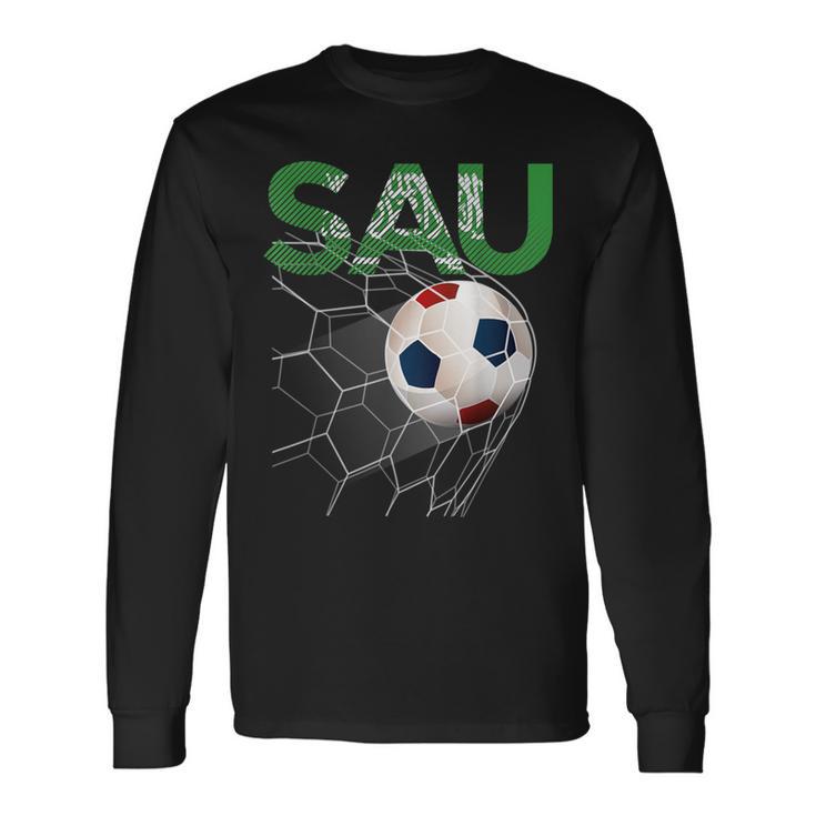 Saudi Arabia Soccer T Soccer T Saudi Long Sleeve T-Shirt