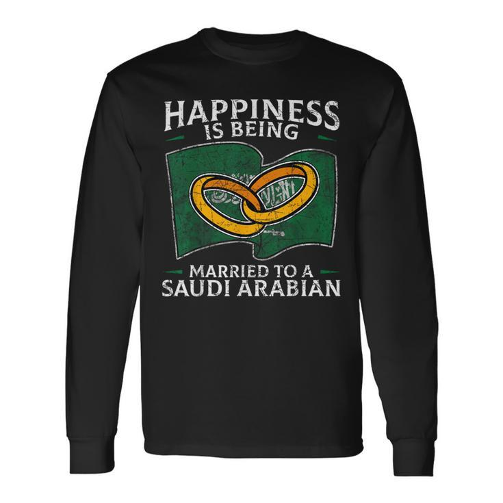 Saudi Arabian Wedding Kingdom Of Saudi Arabia Roots Long Sleeve T-Shirt