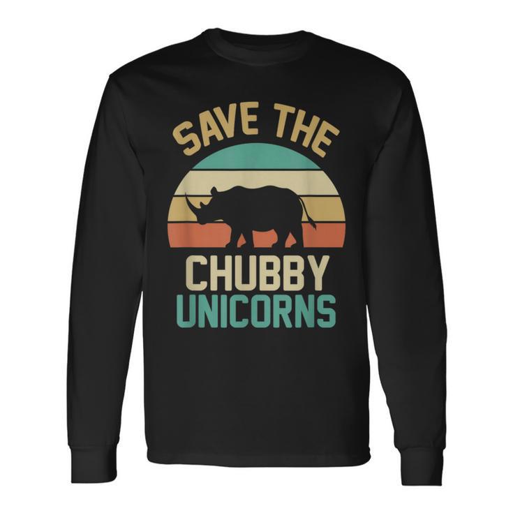 Save The Chubby Unicorns Vintage Long Sleeve T-Shirt