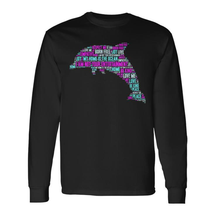 Save The Dolphins Animal Justice Equality Long Sleeve T-Shirt