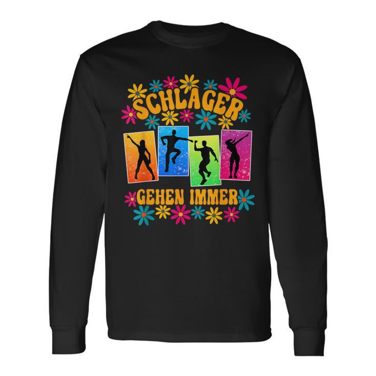 Schlagerparty Schlager Ggehen Immer Immer S Langarmshirts Geschenkideen