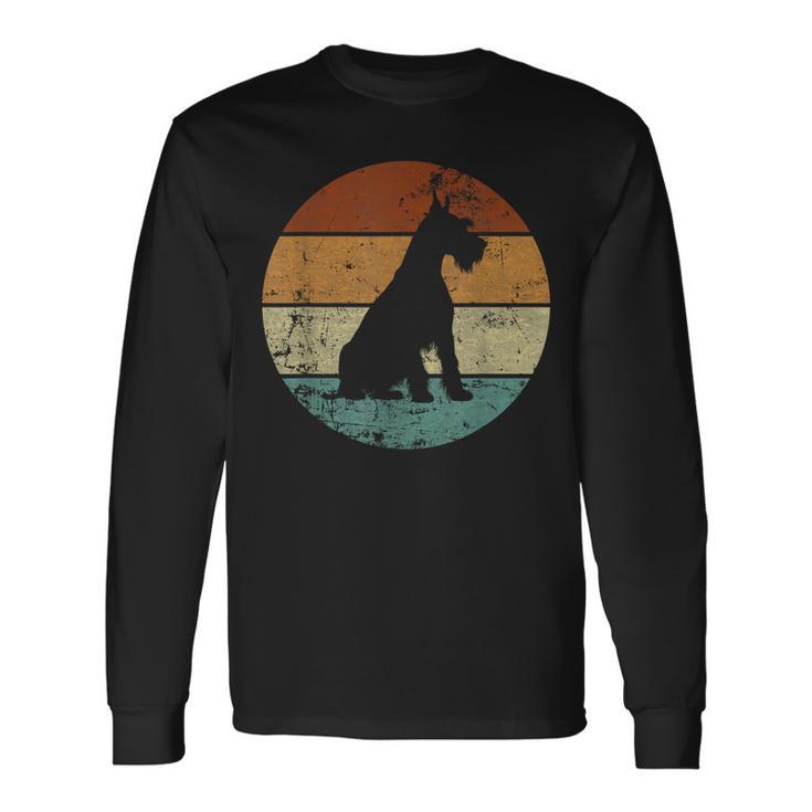 Schnauzer Dog Retro Langarmshirts Geschenkideen