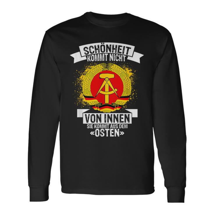 Schönheit Kommt Nicht Von Innen Sie Kommt Aus Dem Osten Langarmshirts Geschenkideen