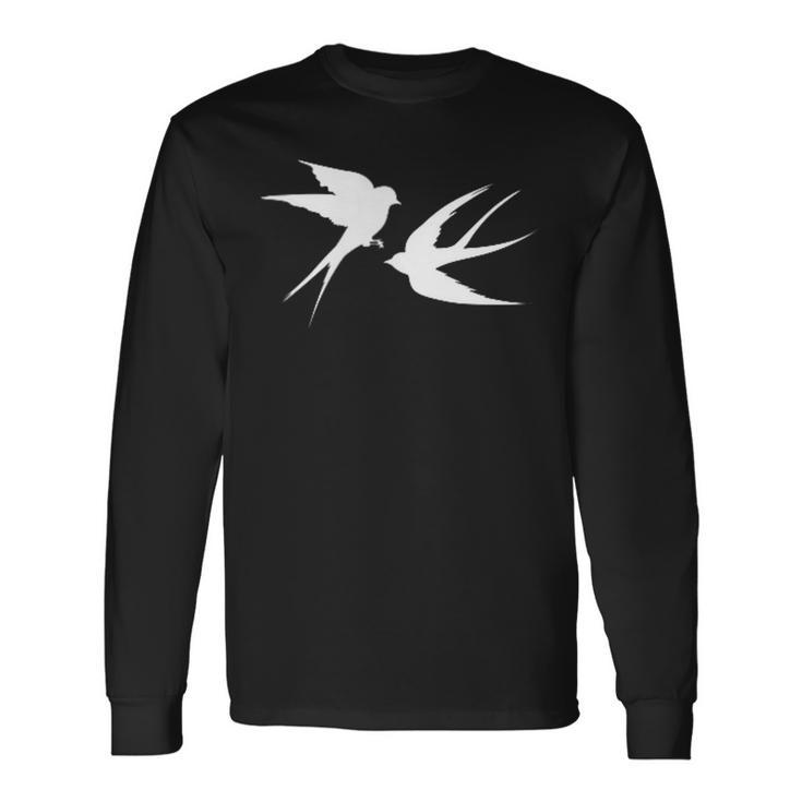 Schwalben Vogel Vögel Fliegen Langarmshirts Geschenkideen