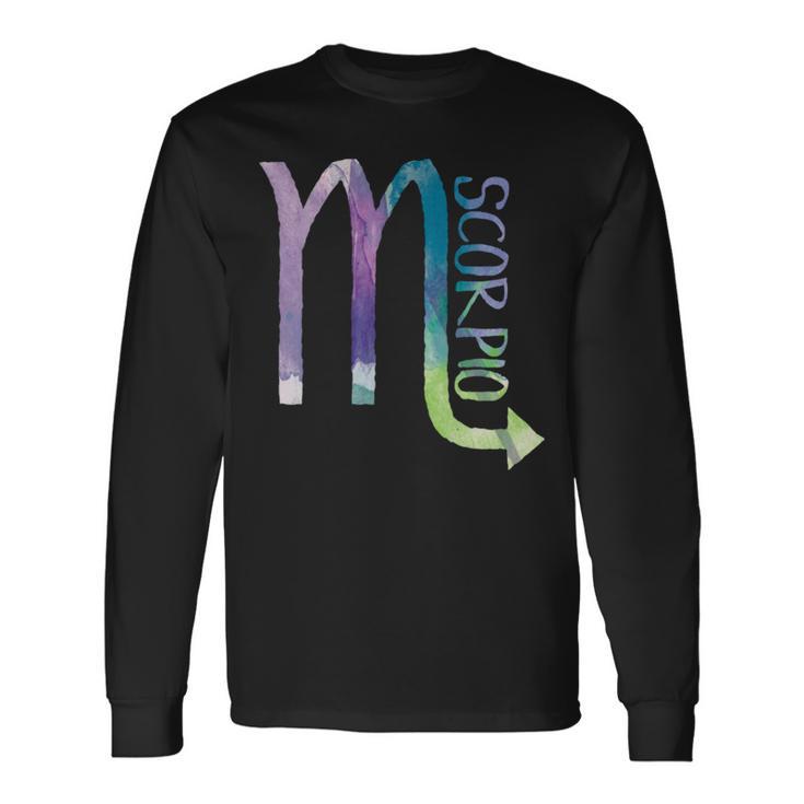 Scorpio Zodiac Symbol Astrology Scorpion Long Sleeve T-Shirt