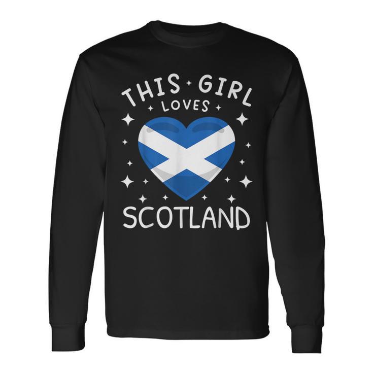 Scotland Flag Scottish Flag Scotland Langarmshirts Geschenkideen