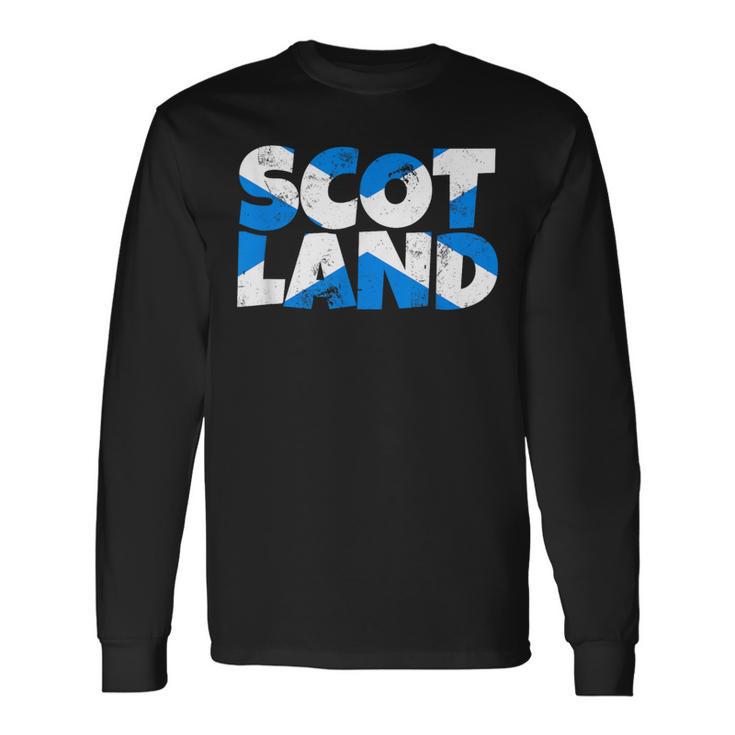 Scotland Flags Scotland Langarmshirts Geschenkideen