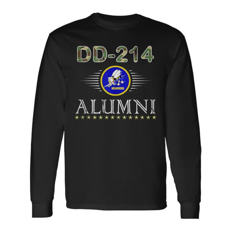 Seabees Alumni Dd214 Seabees Veteran Dd214 For Men Long Sleeve T-Shirt