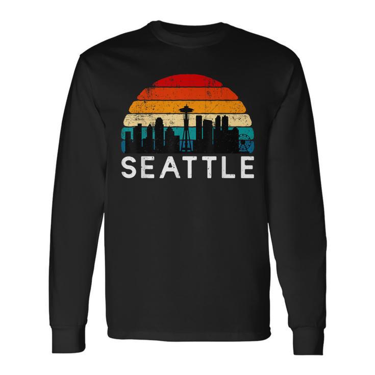 Seattle Pride Love Seattle Retro Seattle City Of Seattle Long Sleeve T-Shirt