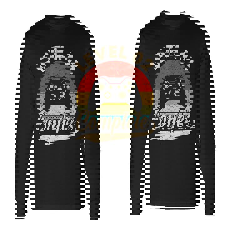 Segundo Aniversario De Bodas Para Esposo Esposa Nivel 2 Completo Camiseta de manga larga