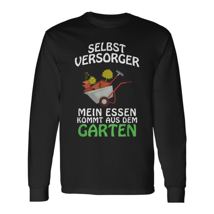 Selbstversorger Mein Essen Kommt Aus Der Garten Mein Essen Kommt Aus Der Gartener Langarmshirts Geschenkideen