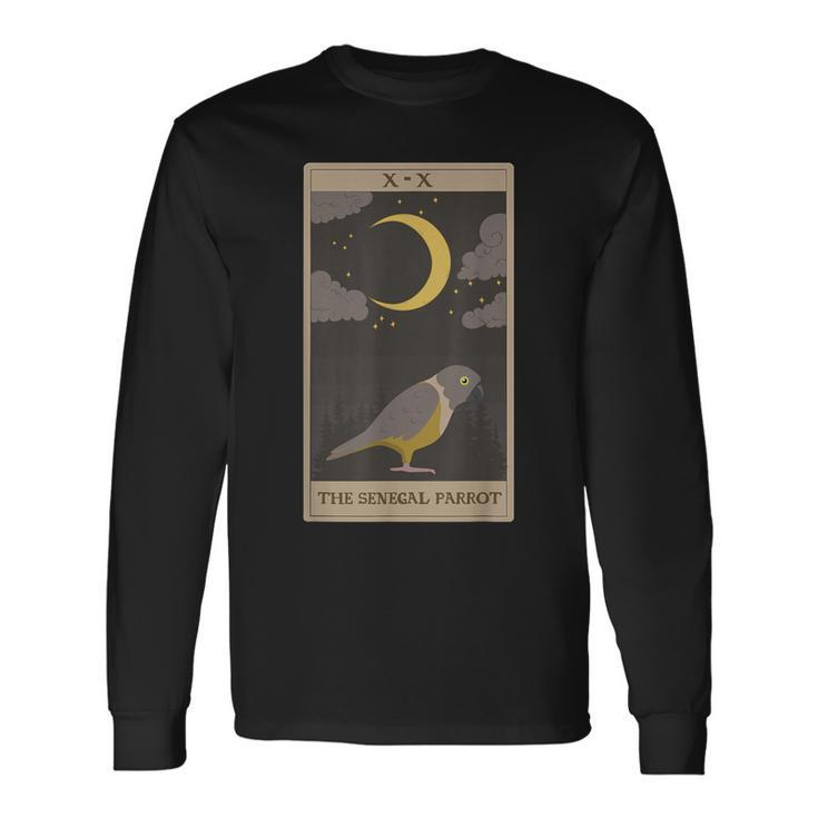 Senegal Parrot Cute Senegal Parrot Tarot Card Long Sleeve T-Shirt