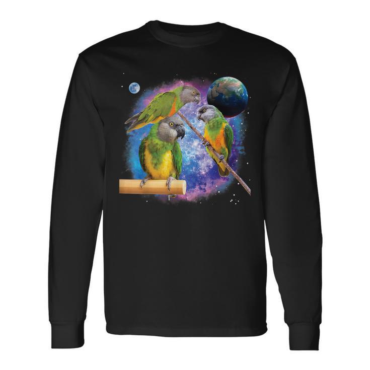 Senegal Parrots In Space Senegal Parrot Long Sleeve T-Shirt