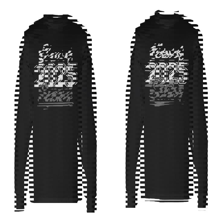 Senior 2025 Class Of 2025 Back To School 2025 Vintage Long Sleeve T-Shirt