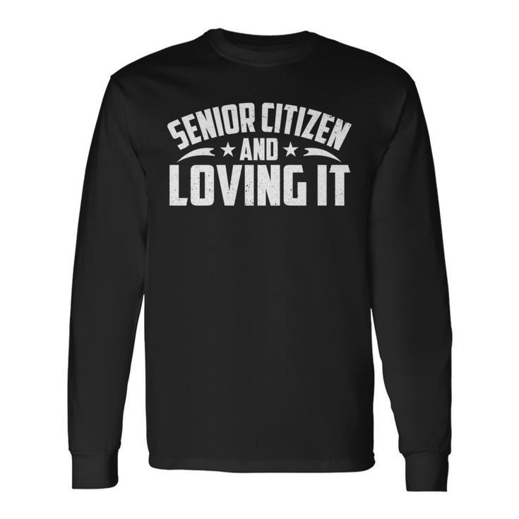 Senior Citizen Guy Old Man Gag Älterer Opa Papa Langarmshirts Geschenkideen