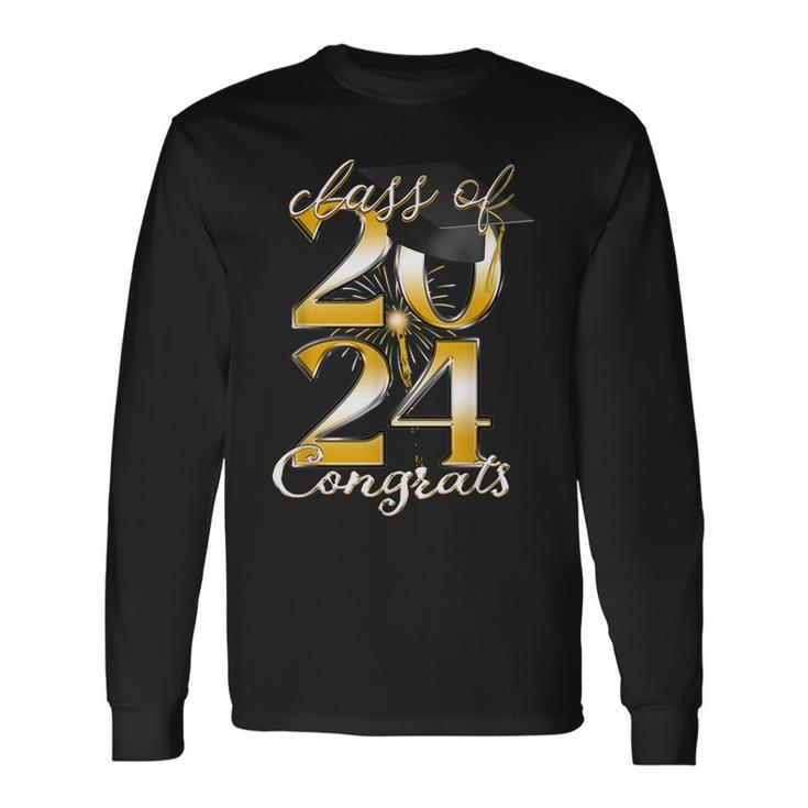 Senior Class Of 2024 Congrats Graduate Last Day Of School Long Sleeve T-Shirt Gifts ideas