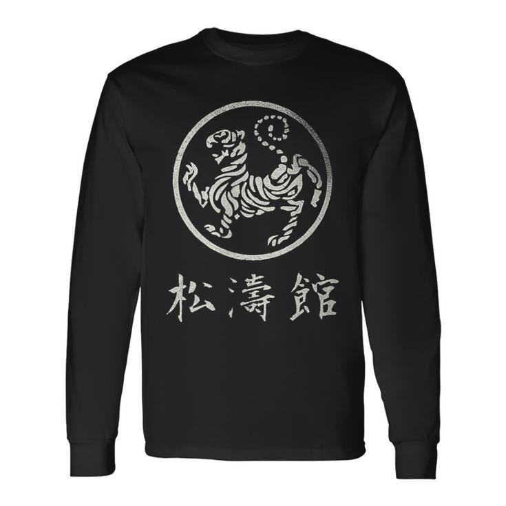 Shotokan Tiger Karate Kanji Martial Arts Karate Dojo Langarmshirts Geschenkideen