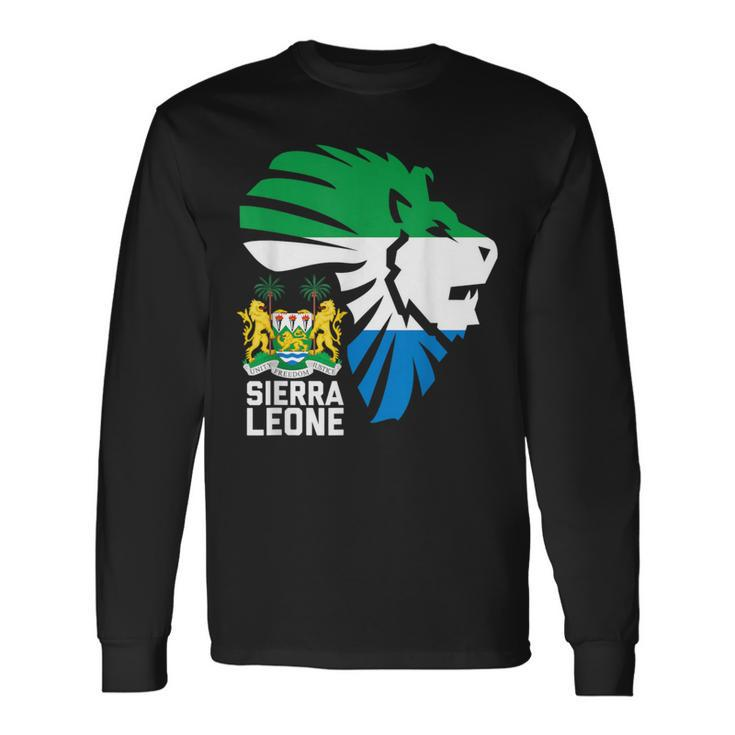 Sierra Leone Seal Lion Africa Diaspora Long Sleeve T-Shirt