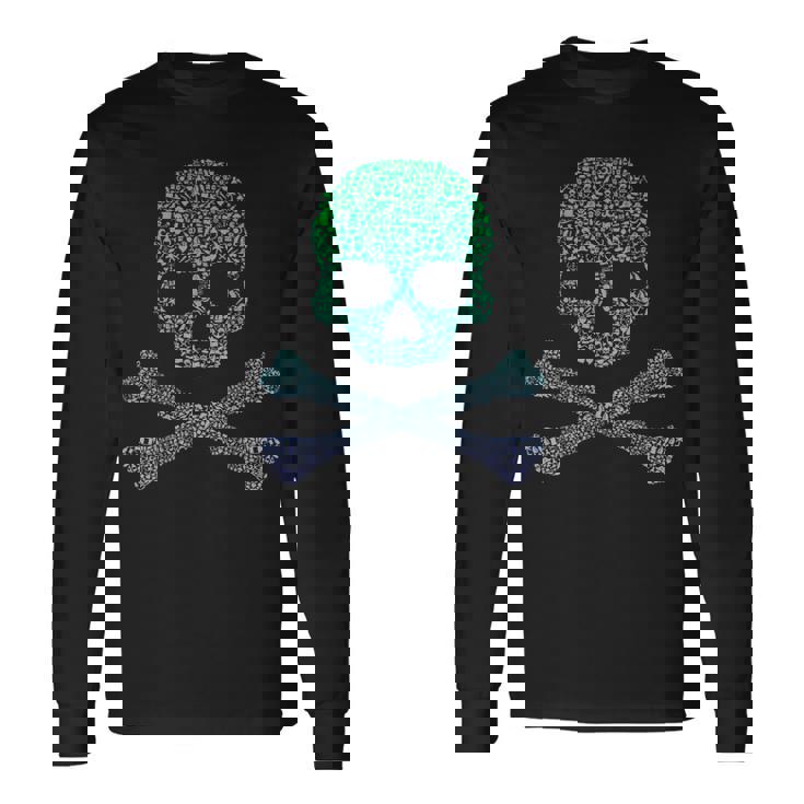 Silhouette Icon Pirate Skull & Crossbones Boys Pirate Long Sleeve T-Shirt Gifts ideas