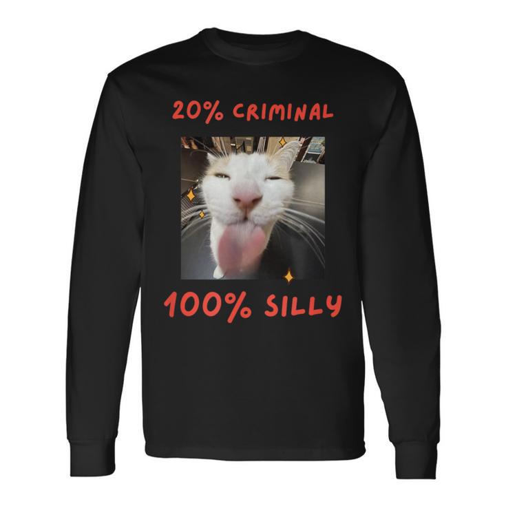 That Silly Cat Meme For The Internet Age Generation Long Sleeve T-Shirt