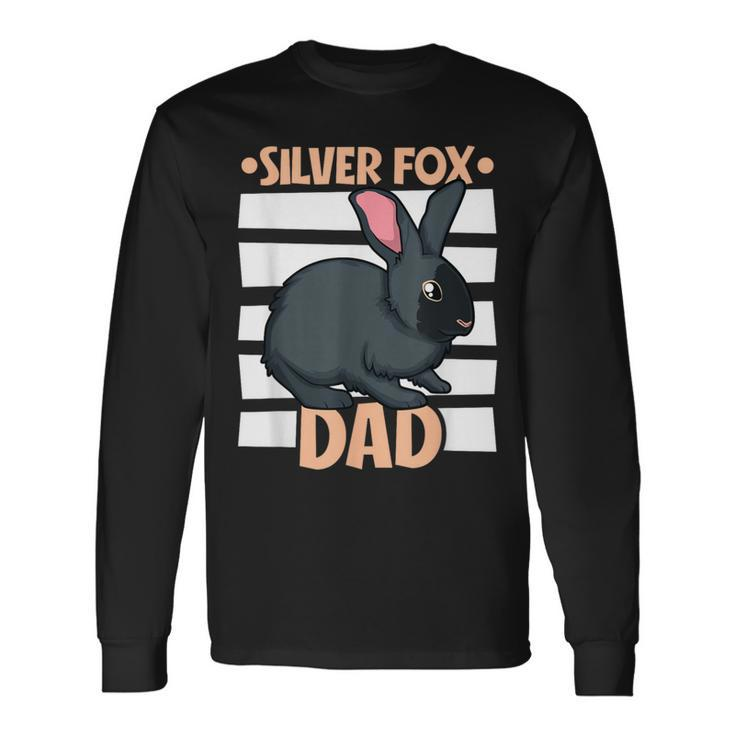 Silver Fox Rabbit Dad Long Sleeve T-Shirt