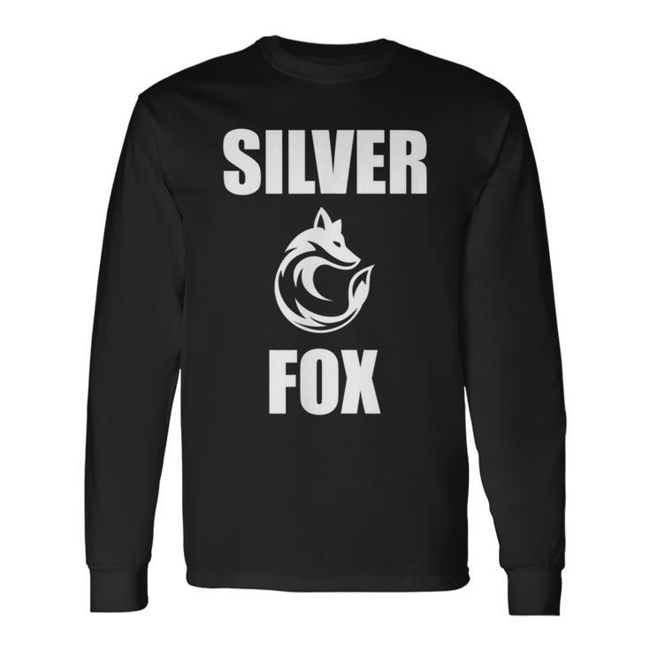 Silver Fox Sexy Grey Hair Long Sleeve T-Shirt