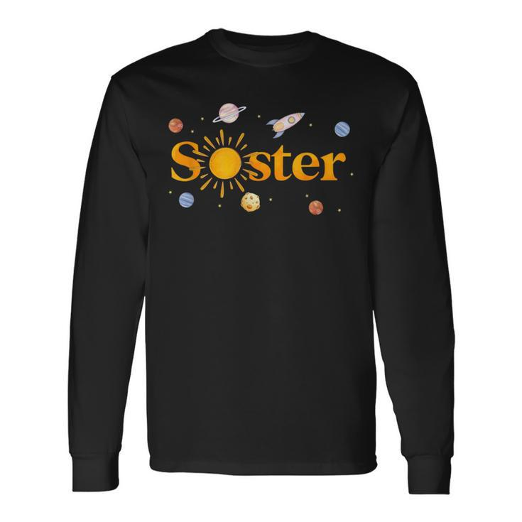 Sister Of The Birthday First Trip Around The Sun Bday Boy Long Sleeve T-Shirt
