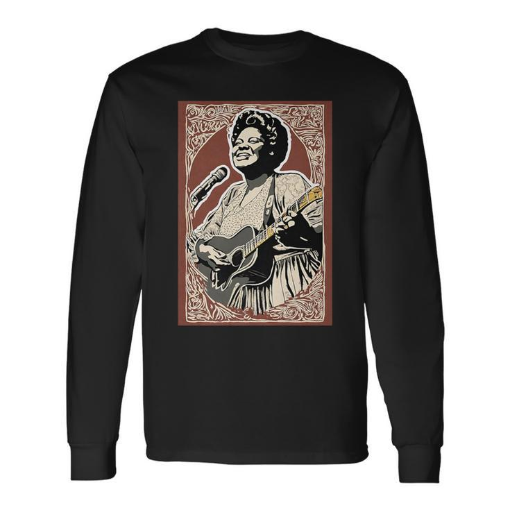 Sister Rosetta Tharpe Tribute Portrait Long Sleeve T-Shirt