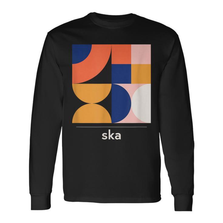 Ska Vintage Jazz Music Band Minimal Langarmshirts Geschenkideen