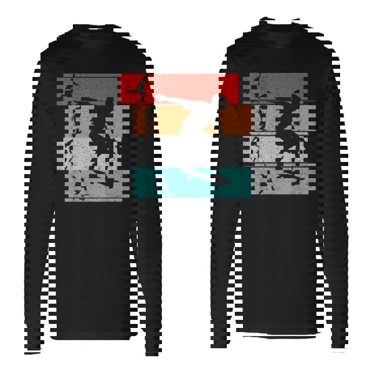 Skater Skateboarder Retro Skateboard Boys Youth Long Sleeve T-Shirt Gifts ideas