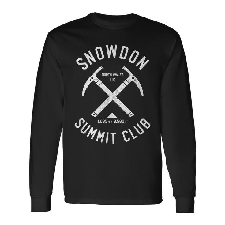 Snowdon Summit Club I Climbed Snowdon Distressed-Look Long Sleeve T-Shirt