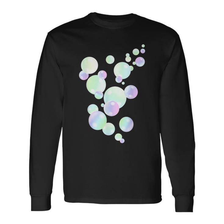 Soap Bubbles Colourful Pastel Colours Langarmshirts Geschenkideen