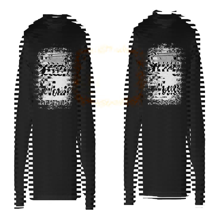 Soccer Nonnie Leopard Soccer Lover Mother's Father's Day Long Sleeve T-Shirt