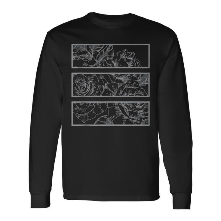 Soft Grunge Goth Punk Black Roses Goth Punk Long Sleeve T-Shirt